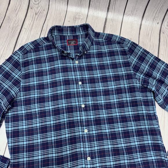 Men’s Untuckit Long Sleeve Flannel Shirt Size XLarge - Picture 3 of 4